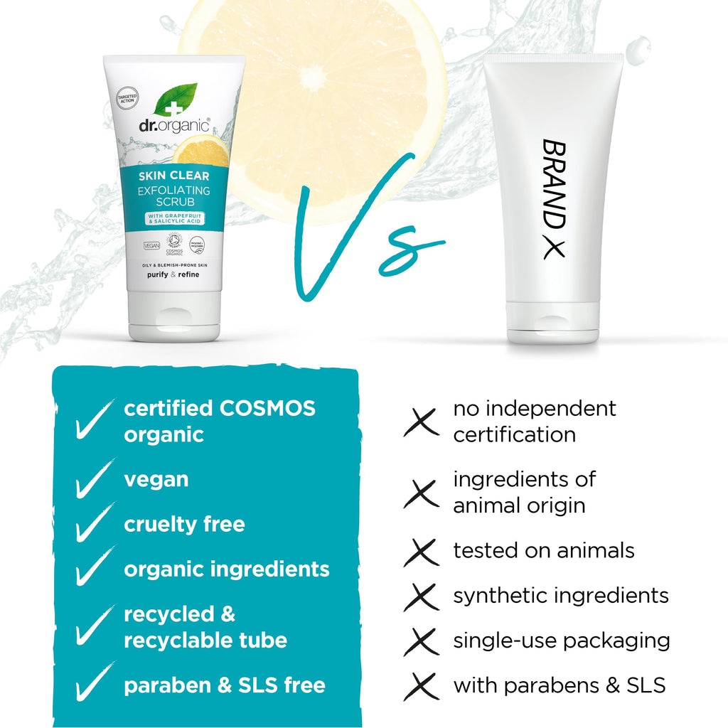 Dr Organic SkinClear Exfoliating Face Scrub 150ml