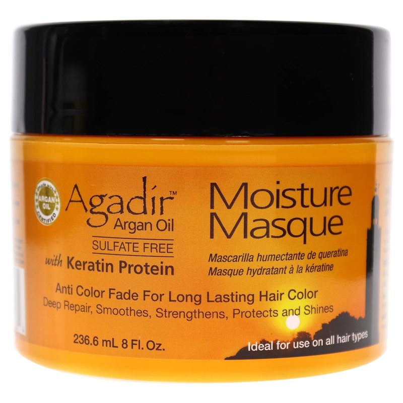 Agadir Moisture Masque - Deep Hydrating Hair Treatment for Soft, Manageable Hair | 8 Oz