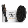 Hunter Jack Beard Brush Kit - Natural Boar Bristle Grooming Set for Men | Soft Mustache Brush Included