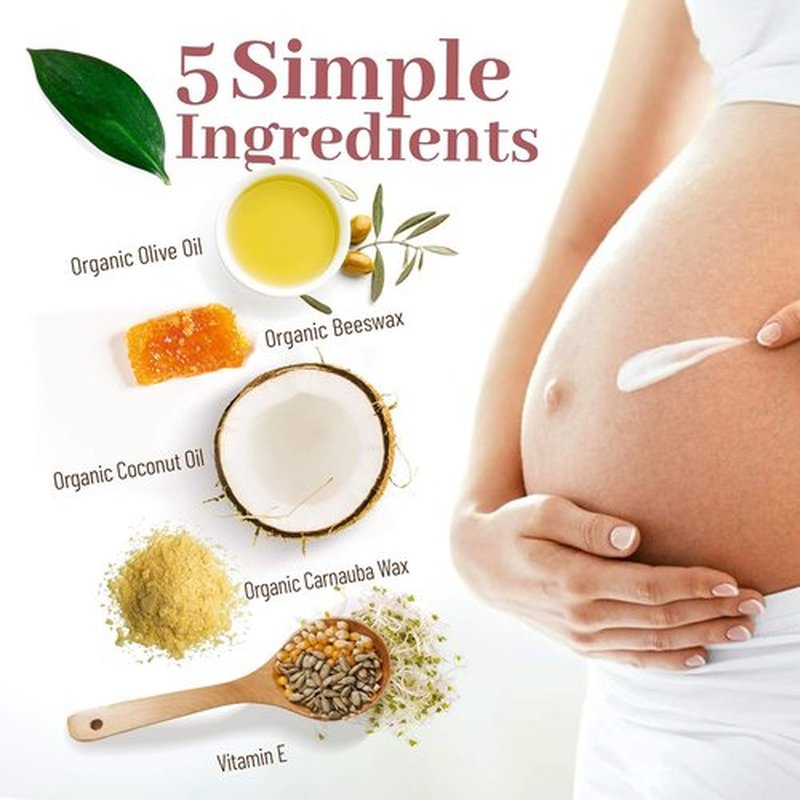 Organic Belly Balm - USDA Certified Stretch Mark Cream for Moisturizing & Healing Skin | Made in USA