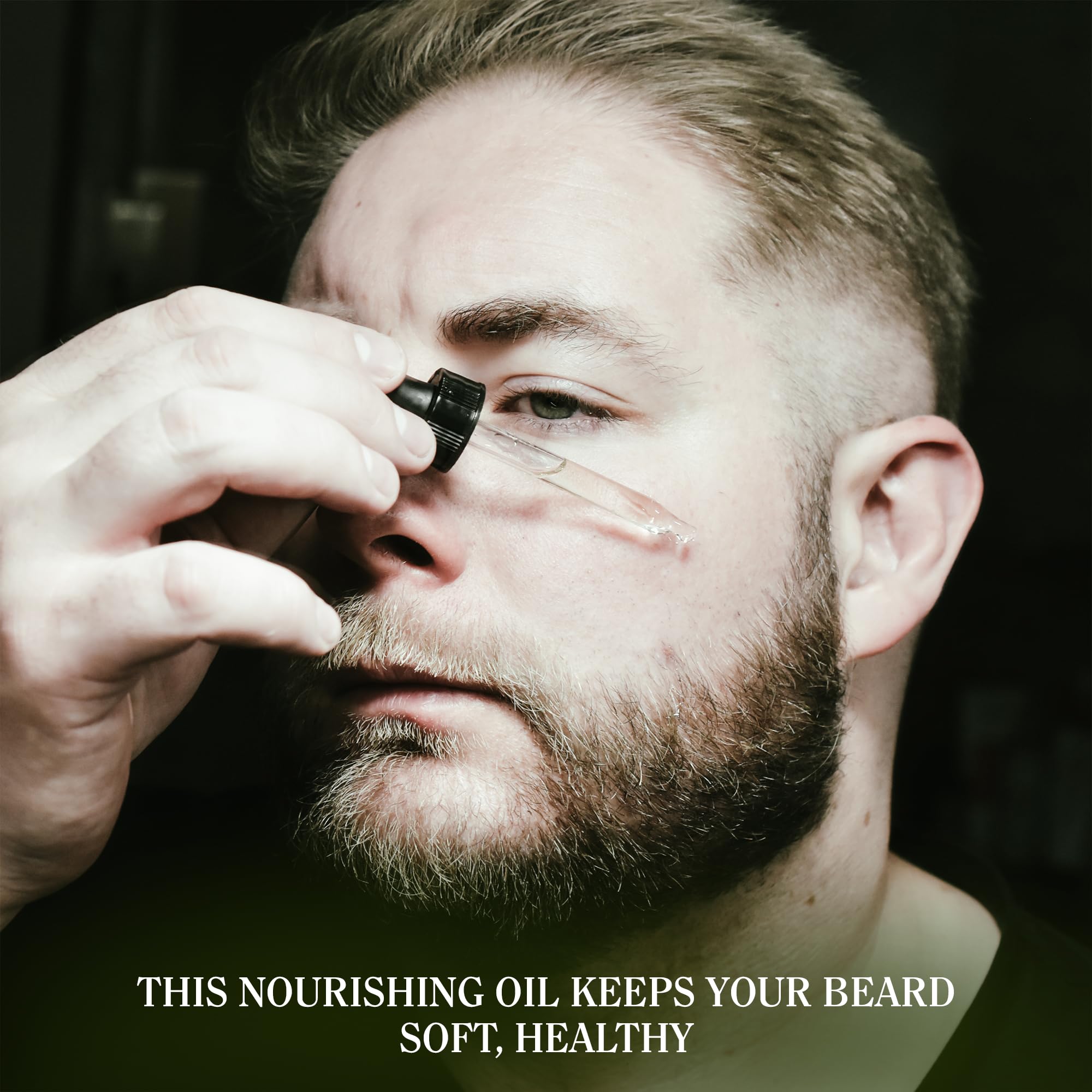 Compass Soap's The Voyage - Natural Beard Oil for Men | Beard Oil for Nourishment and Hydration | Infused with Bergamot, Sandalwood & Musk | Best Beard Growth Oil for Men | 1 fl. oz.