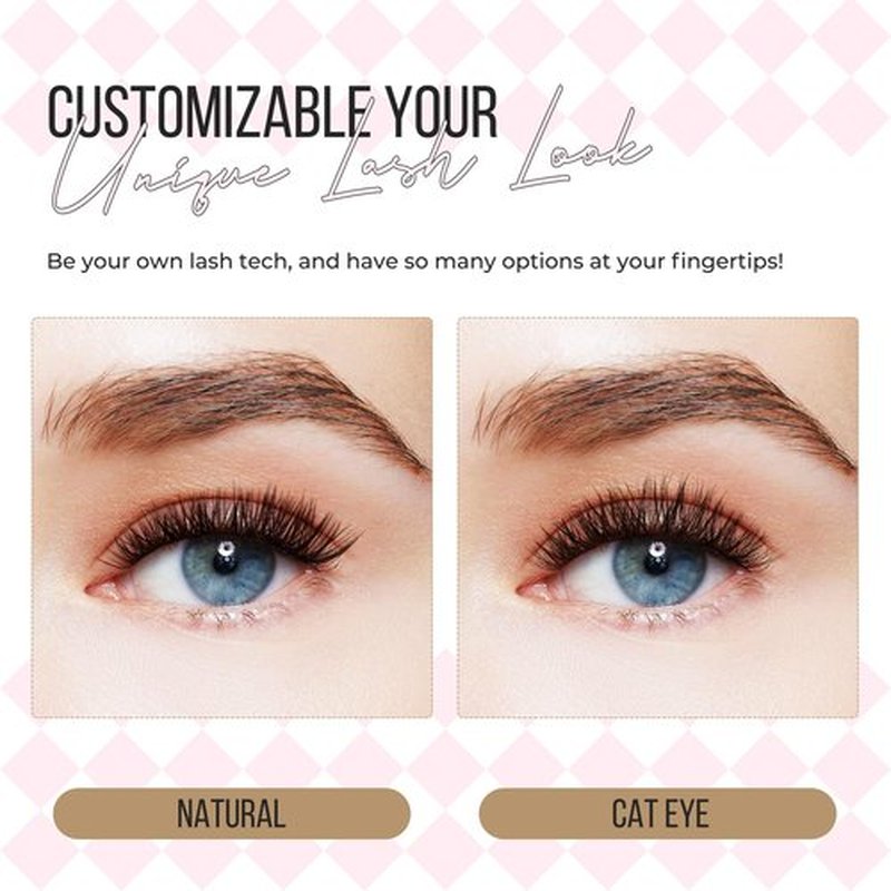 PopUp Cluster Lashes 168pcs Wispy Lash Clusters Soft D Curl Eyelash Clusters Russian Lashes Clusters DIY Eyelash Extensions at Home,Thin Bank 9-18mm MIX (Y56)