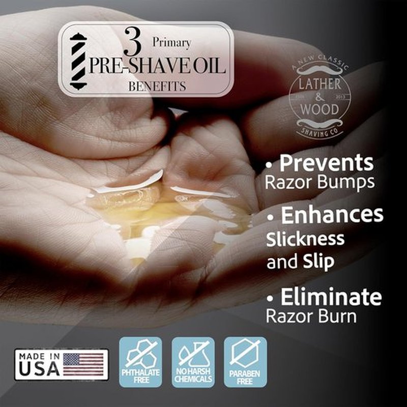 Regine Switzerland Pre-Shave Oil - Sandalwood Scent for Smooth, Irritation-Free Shaving | 1 Oz