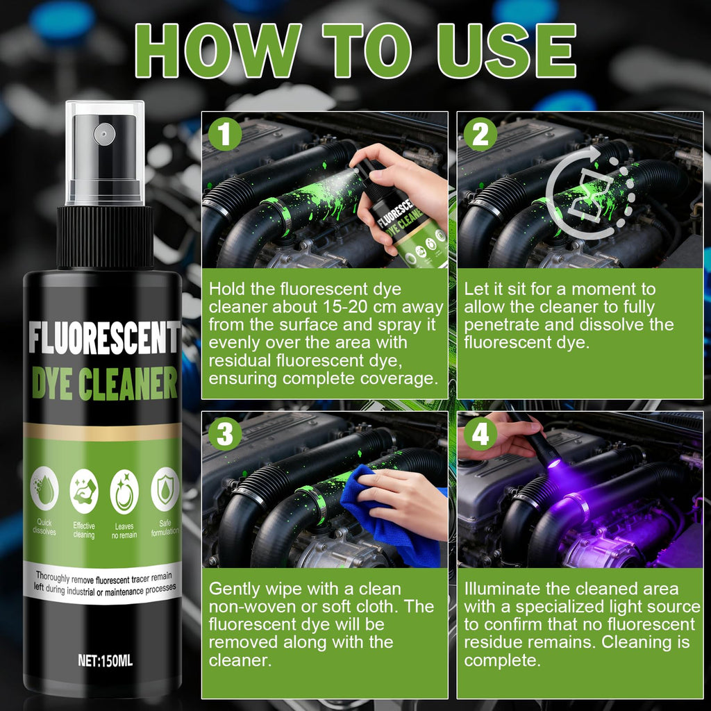 kuailaya Fluorescent Dye Cleaner, 5 OZ Dye Remover, Fast-Acting