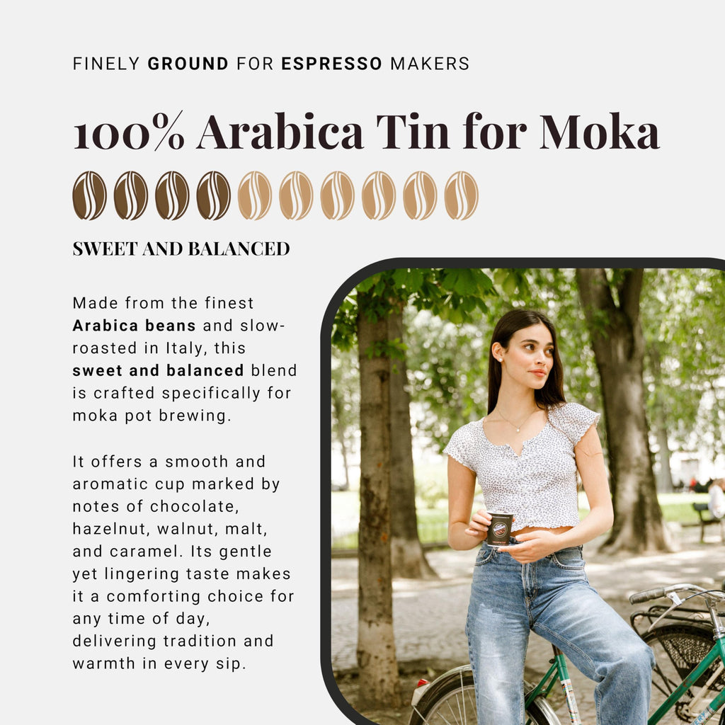 Caffe Vergnano Italian Ground Coffee Moka & Espresso Variety (2 Pack)