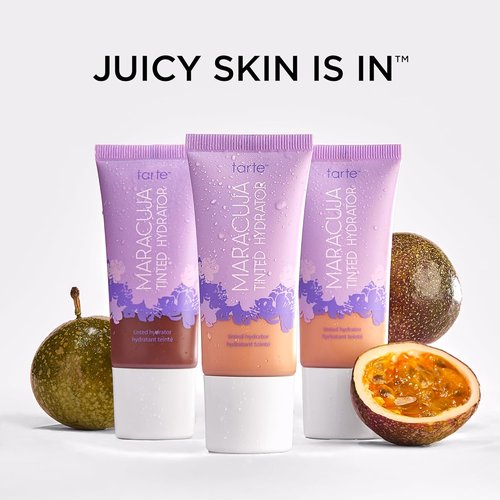Tarte Maracuja Tinted Moisturizer - Lightweight Sheer Foundation with Hyaluronic Acid & Turmeric for Hydrated Skin | Vegan & Cruelty-Free