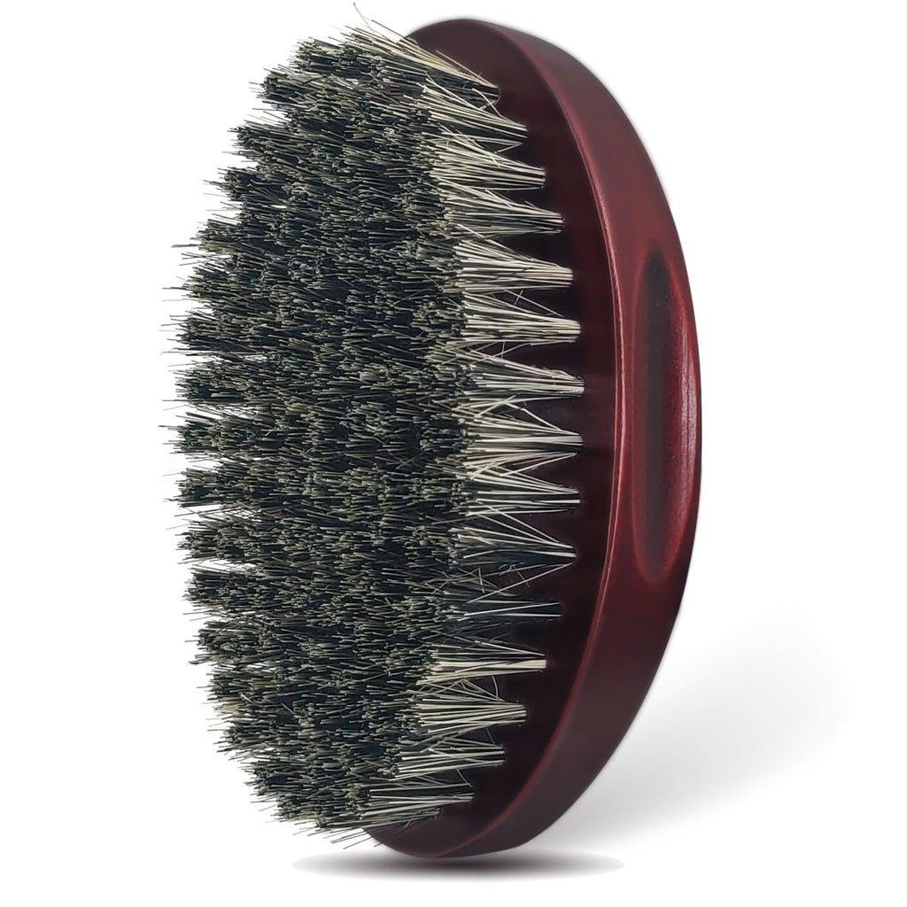 SUNBIRD Beard Brush for Men, 100% Natural Bristle and Wood