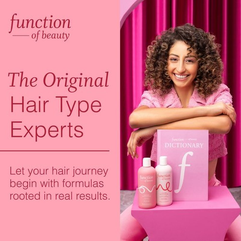Function of Beauty Curly Hair Styling Spray - Anti-Frizz Curl Defining Styling Spray with Flexible Hold Detangles, Defines & Adds Shine - Lightweight Color-Safe & Sulfate-Free Hair Care Product