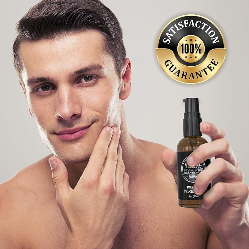 Viking Revolution Pre-Shave Oil for Men - Smooth & Irritation-Free Shave, 1 Fl Oz | Pack of 2