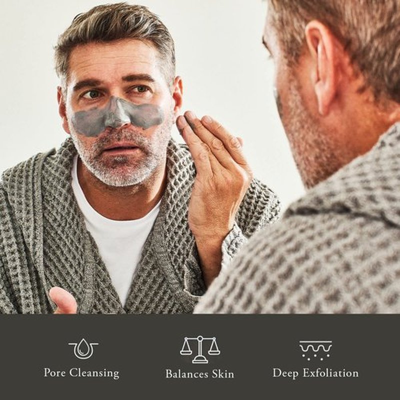 Caldera + Lab The Deep | Men's Organic Hydrating Clay Face Mask – Vegan, Natural & Antioxidant Skincare for All Skin Types