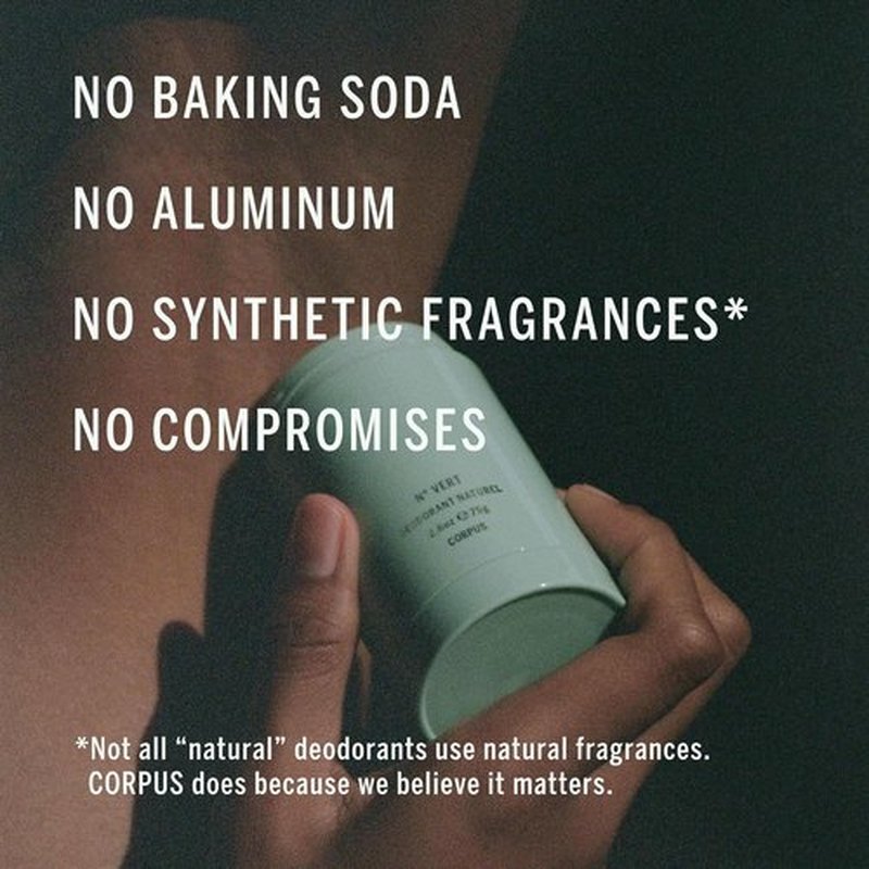 CORPUS Natural Deodorant Stick - Aluminum & Baking Soda Free | Non-Toxic for Sensitive Skin, Unisex