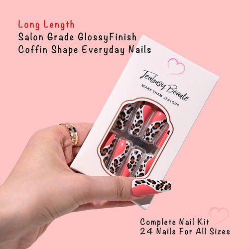 Jealousy-press on nails-easy to apply-super cute-press ons-last long-press on nails short-press on nails long-press on nails coffin-fake nail-press on nails medium length-acrylic press on nails coffin