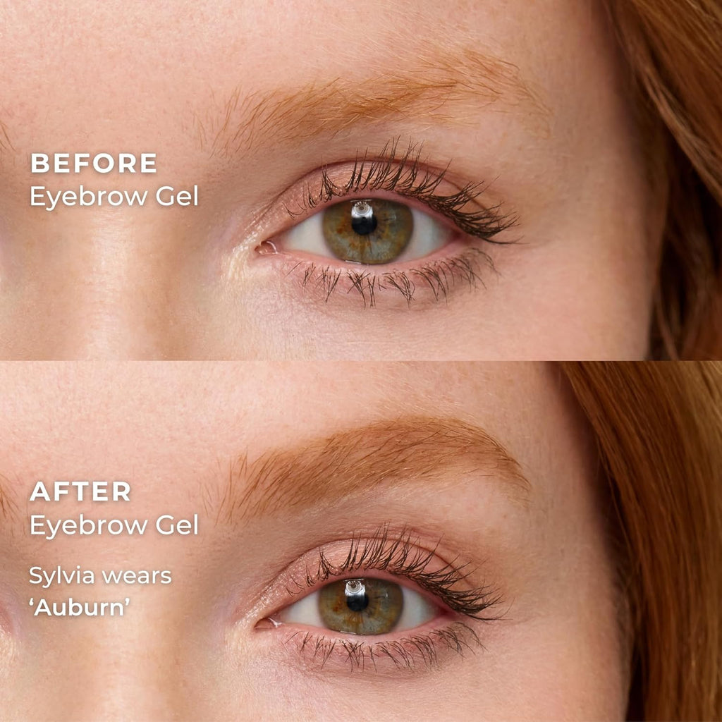 WUNDERBROW Eyebrow Gel - Waterproof & Smudgeproof Formula | Long-Lasting Auburn Shade, Vegan & Cruelty-Free