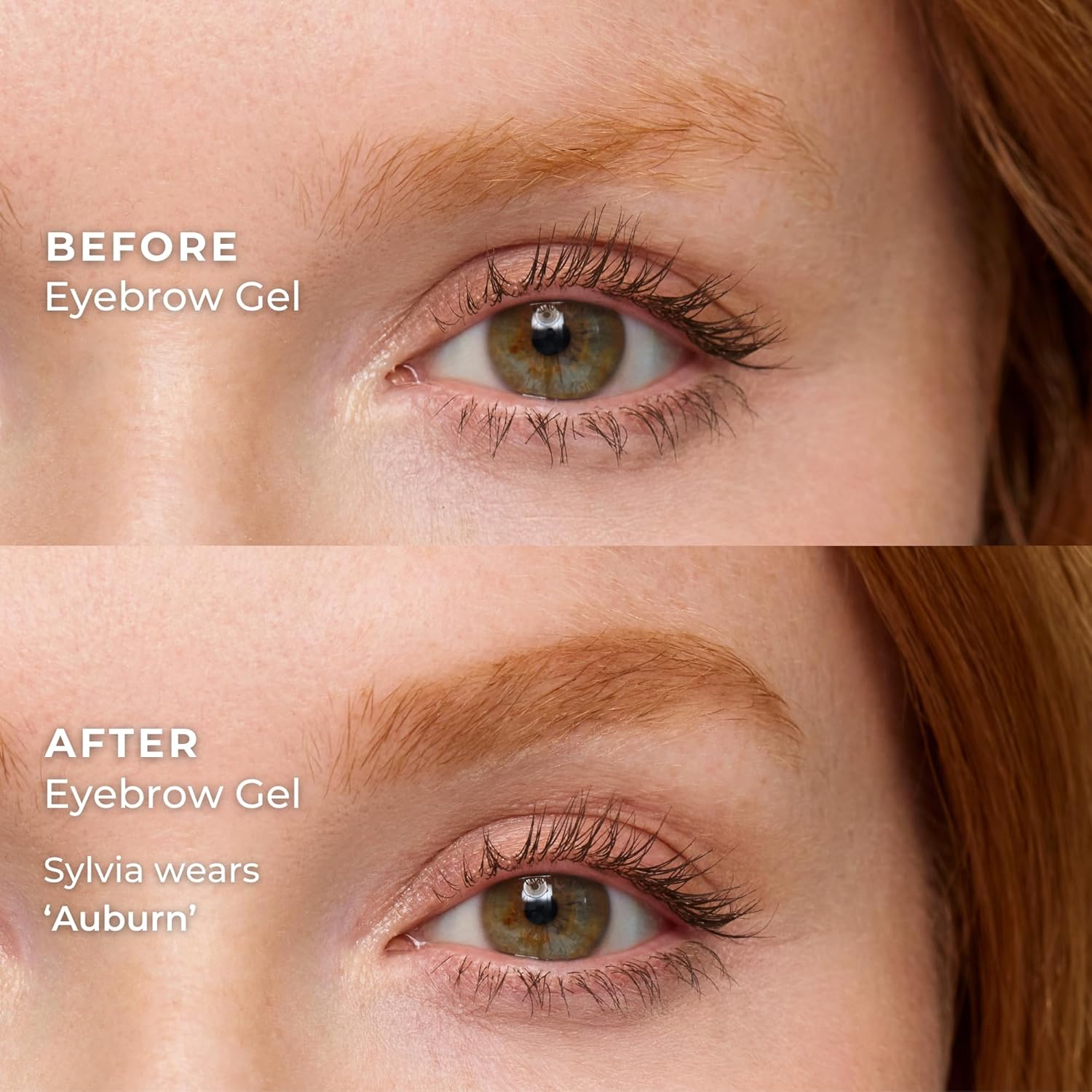WUNDERBROW Eyebrow Gel - Waterproof & Smudgeproof Formula | Long-Lasting Auburn Shade, Vegan & Cruelty-Free