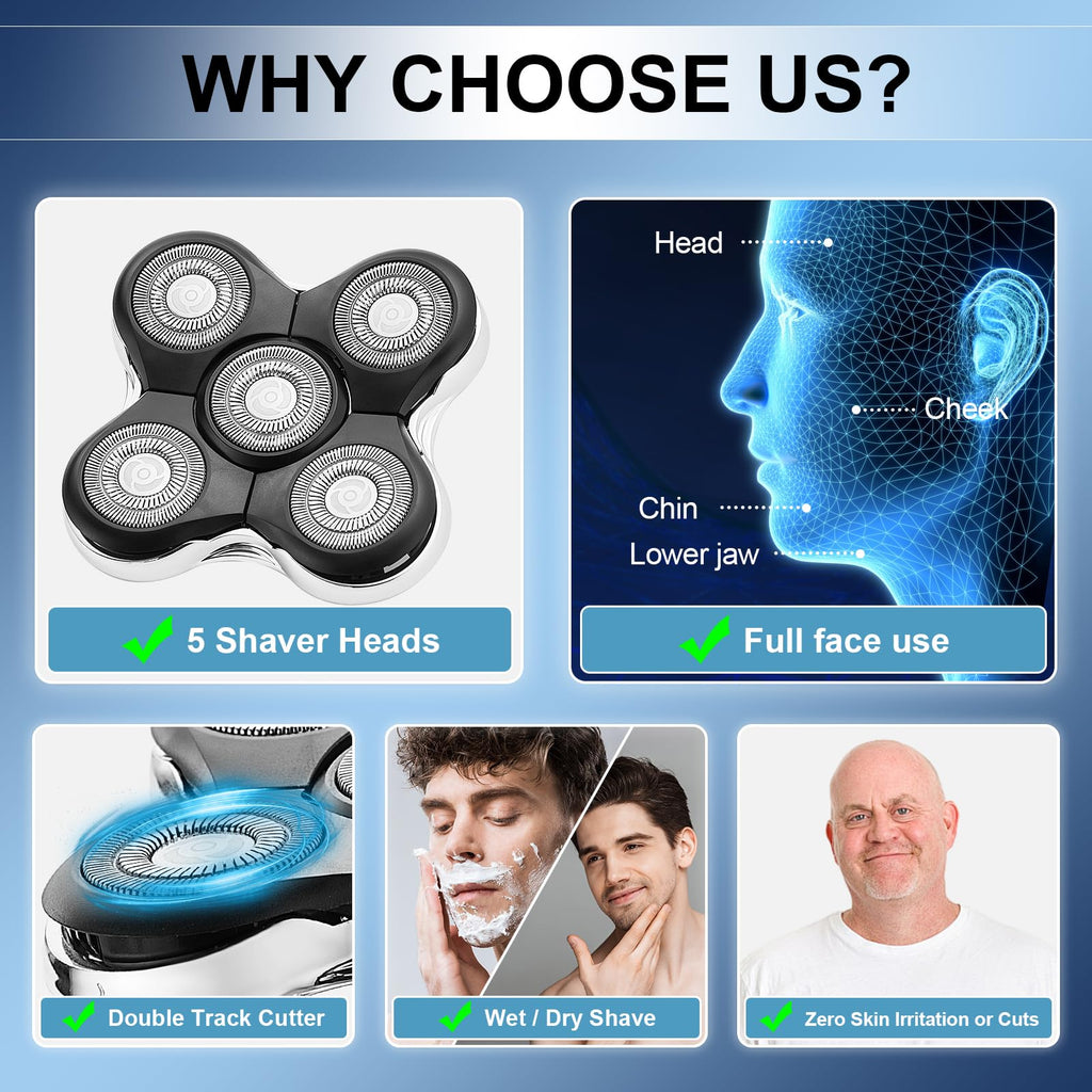 Shaver Replacment Heads for Remington Balder Pro XR7000 Head Shaver