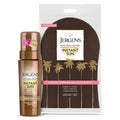 Jergens Natural Glow Sunless Tanning Mousse - Light Bronze 6oz with Applicator Mitt for Instant Glow