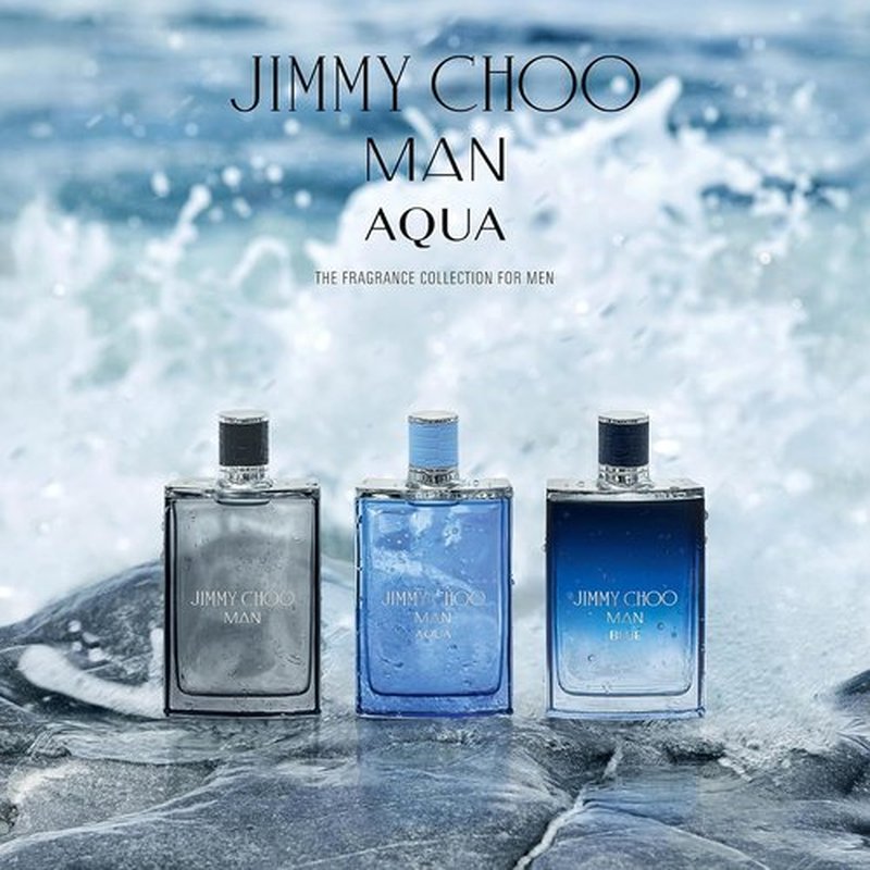 JIMMY CHOO - Man Aqua Eau de Toilette - Refreshing Men's Fragrance with Grapefruit & Salty Moss - 3.3 oz