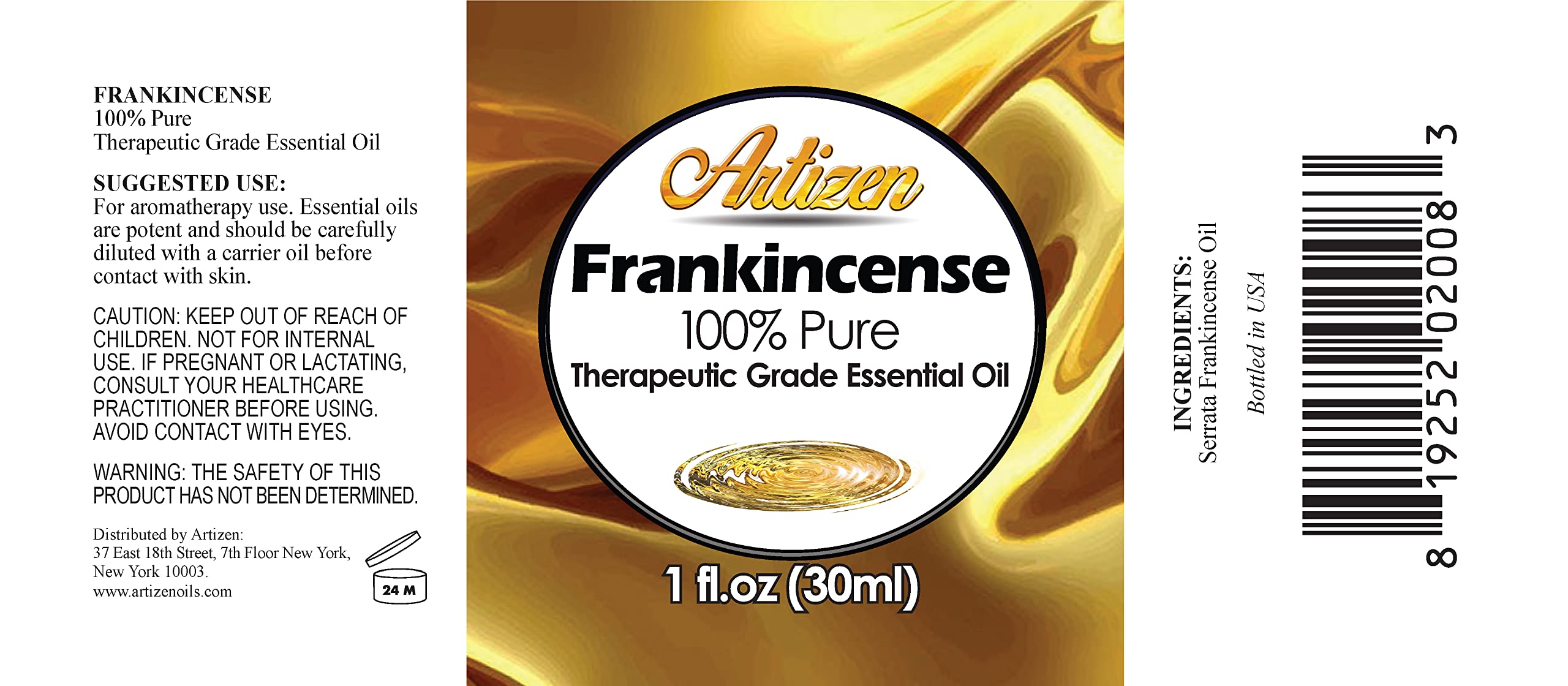 Artizen 2oz Oils - Frankincense Essential Oil - 2 Fluid Ounces