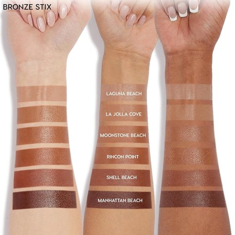 ColourPop Bronzer & Highlighter Duo - Cream Bronzer Stick (Laguna Beach, 0.28 oz) | Lite Stix (Glazey, 0.33 oz) - Buildable Matte Contour & Dewy Highlight for Sculpted Glow