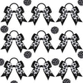 MTLEE 9 Pieces Sports Ball Hair Bows Volleyball Hair Bows Elastic Scrunchies Bands Cheerleader Ponytail Holder Sport Accessories for Players Teams (Volleyball)