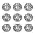 Philips Norelco SH90 Replacement Heads - Upgraded Double Blades for Series 9000/8000 | 9 Pack