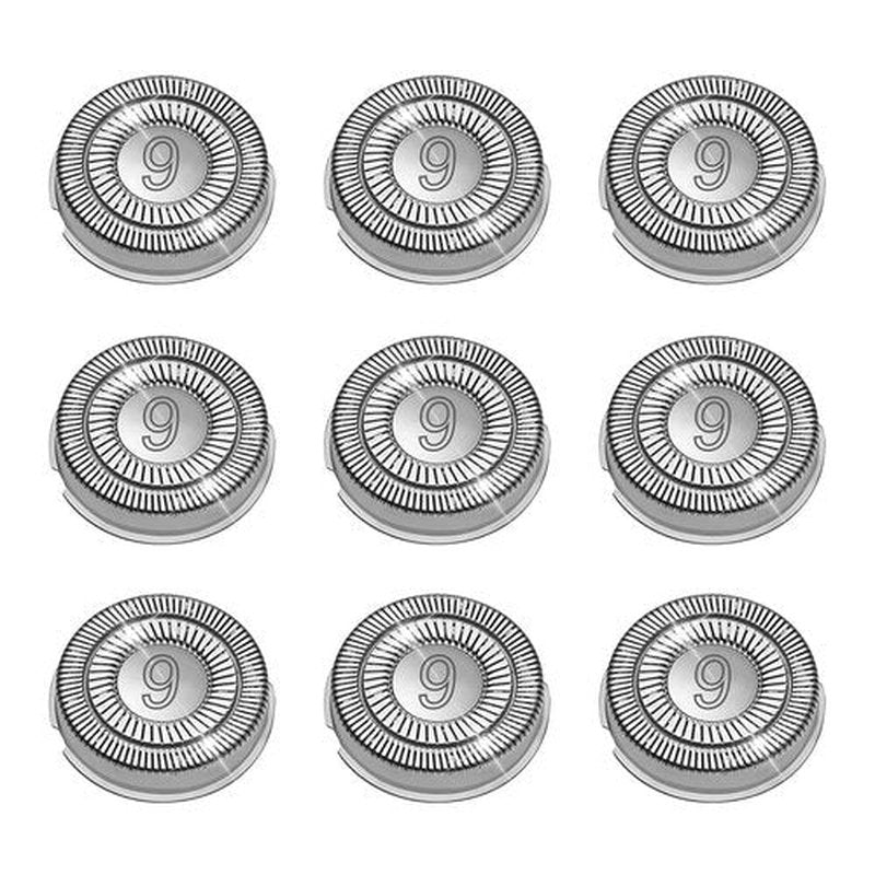 Philips Norelco SH90 Replacement Heads - Upgraded Double Blades for Series 9000/8000 | 9 Pack