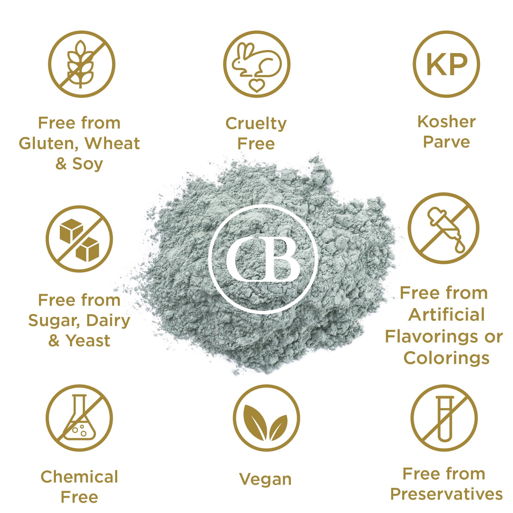 California Biology Clay Masks for Face & Body | Indian Healing Powder for Sensitive Skin | Facial Mask & Clay Body Scrub | Natural Skin Care Mask (Calcium Bentonite Clay)