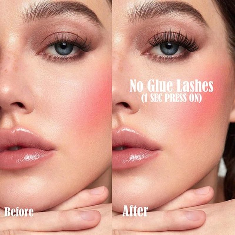 LA MAESII Self Adhesive Lash Clusters, Press-On Lashes No Glue Needed Pre Glued Eyelash Clusters Wispy Cluster Lashes,Individual Lash Kit, ULTRA-THIN&LIGHT Reusable No Residue(SA04)