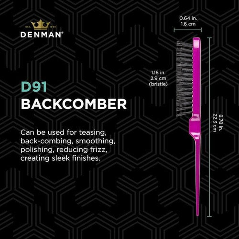 Denman Dressing Out Brush - Professional Styling Tool for Smooth, Sleek Hair Finish