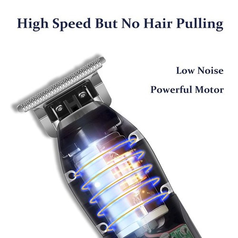 Kemei Bald Head Hair Clippers - Professional Cordless T Blade Trimmer for Men | Rechargeable Grooming Kit