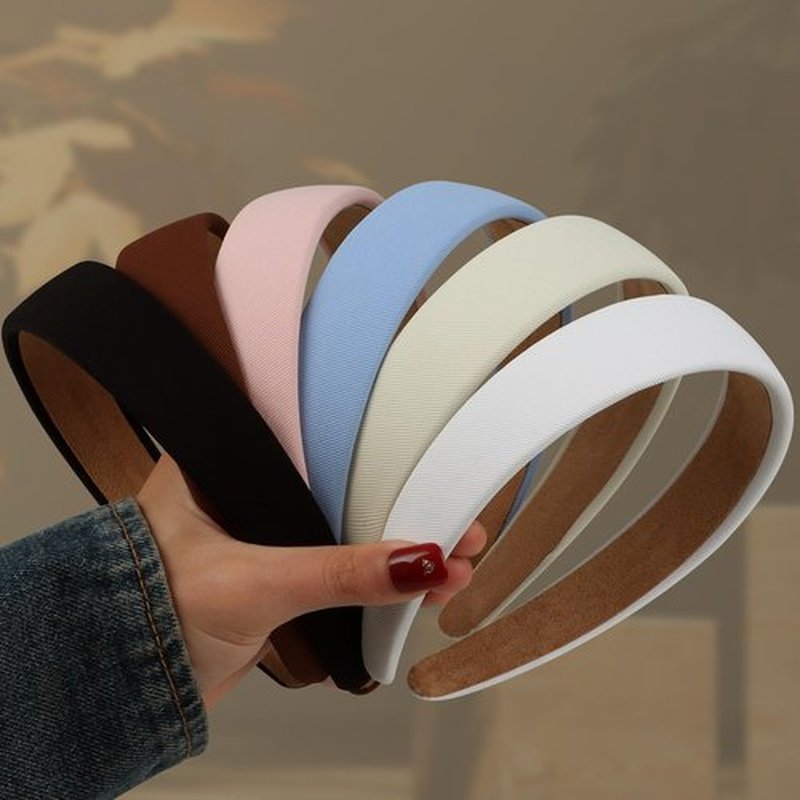 DiyJibb 6PCS Headbands for Women – 1 Inch Wide Non-Slip Elastic Hair Bands, Thick Solid Color Headbands for Girls & Women's Hair Accessories, Trendy Fall Style