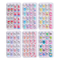 144pcs Press on Nails for Kids,6 Pack Lovely Kids Press on Nails for Girls 8-12 Years,Pre-glue Fake Nails for Children,Artificial Full Cover Short Acrylic False Nail Tips Art Kits Gifts for Girls