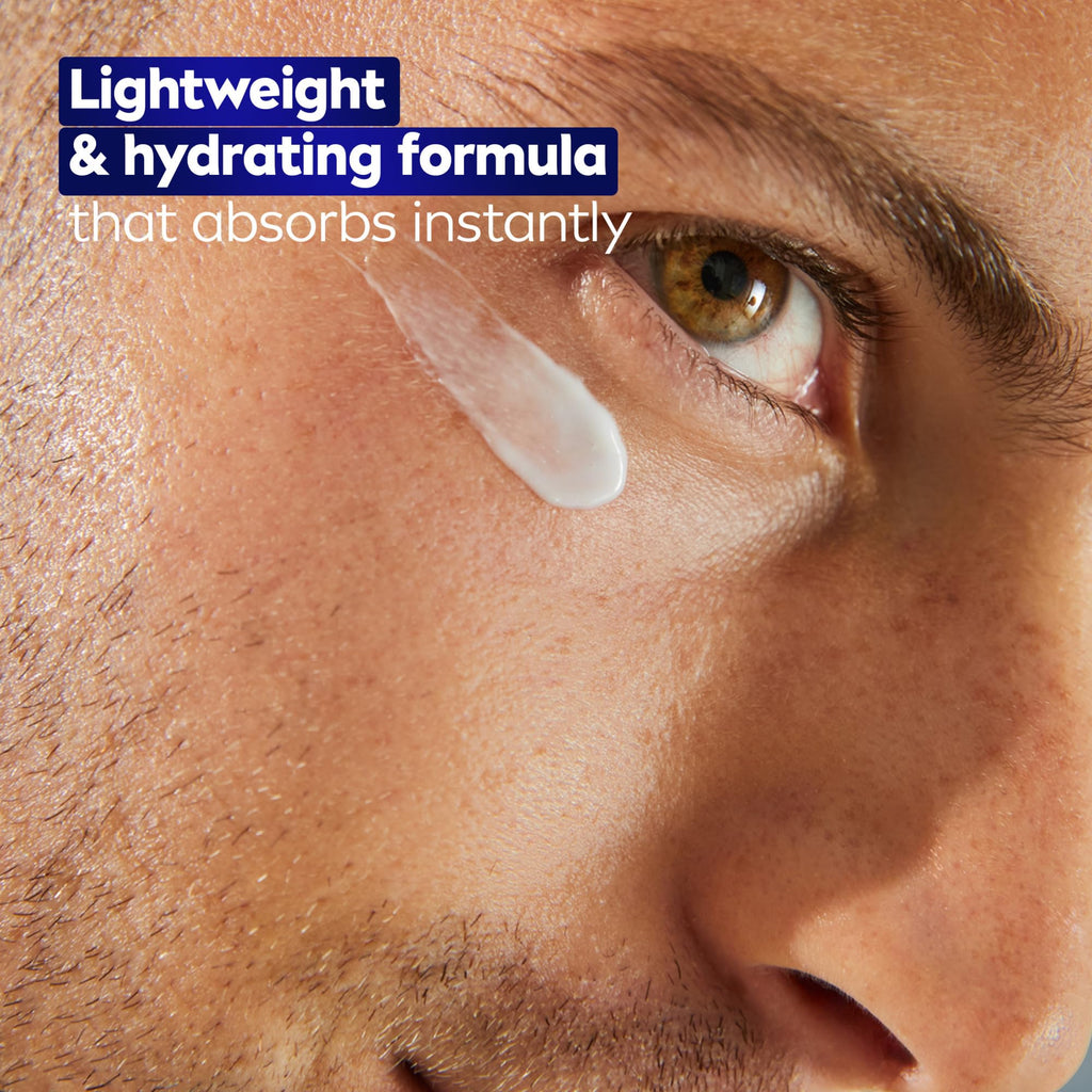NIVEA MEN Age Defense Eye Cream with Hyaluronic Acid, 24-Hour Hydrating Under Eye Cream for Men Helps Reduce Look of Crow's Feet, Fine Lines and Dark Circles, 0.5 Fl Oz Tube