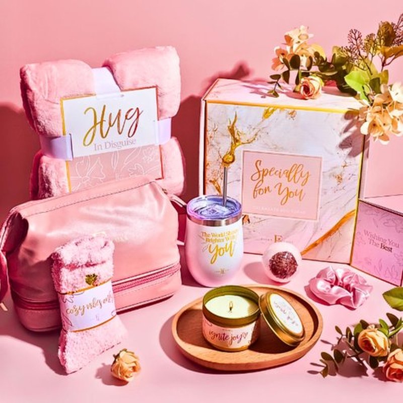Self Care Gifts for Women – 10 Piece Care Package for Women, Birthday Day Gift Set, Relaxing Spa Baskets for Wife, Grandma, Sister, Hug in a Box, Thanksgiving, Women's Day, Christmas, Valentine
