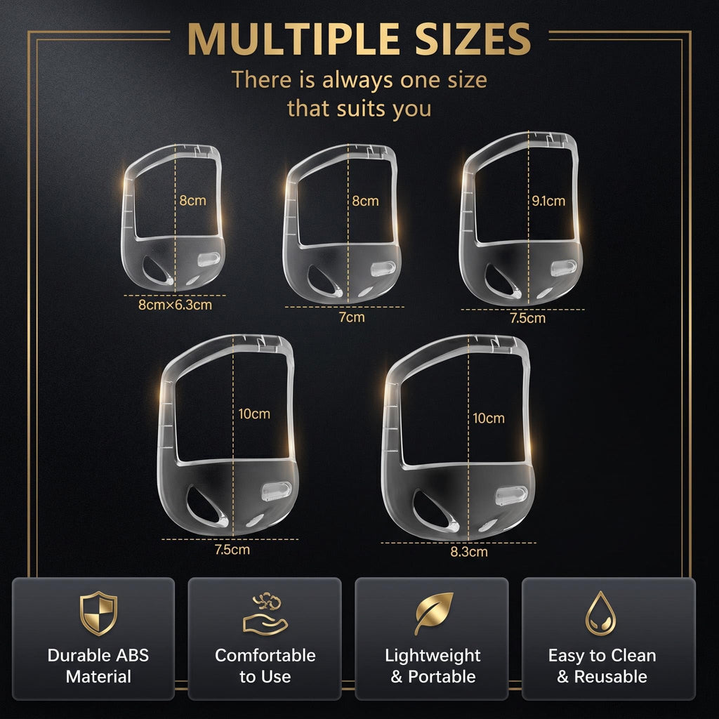 5 Pcs Men’s Beard Shaping Template Tool – Precision Beard Trimmer Guide for Home Grooming, Adjustable ABS Plastic, Easy to Use and Portable.