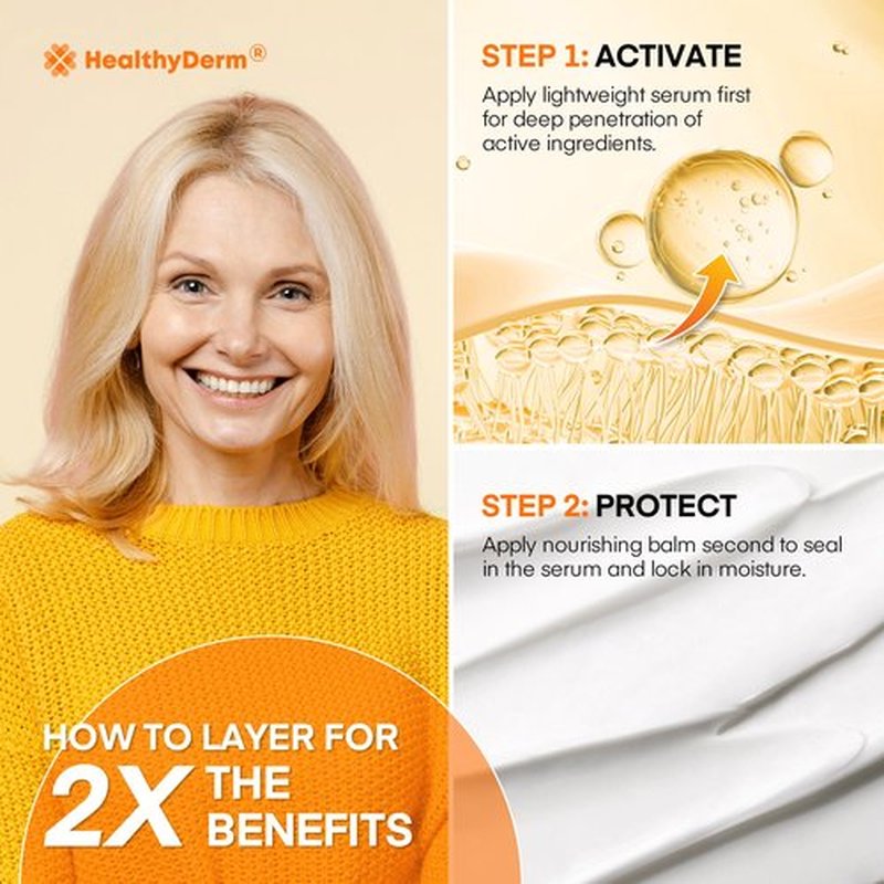 Super Vitamin C with Beef Tallow Honey Balm for Skin Duo – with Peptides & Niacinamide for Face Wrinkles, Lifting, & Age Spots | Complete Anti-Aging Skincare Set for Restoring Radiance to Mature Skin