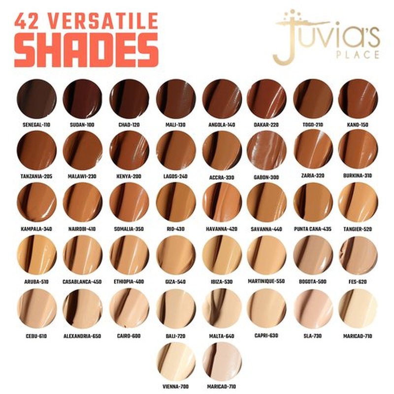 Juvia's Place I Am Magic Velvety Matte Liquid Foundation 310 - Burkina - Dark w/Neutral, Warm Undertone, Makeup Foundation Full Coverage, Lightweight, Long Wear, Velvety Matte Finish