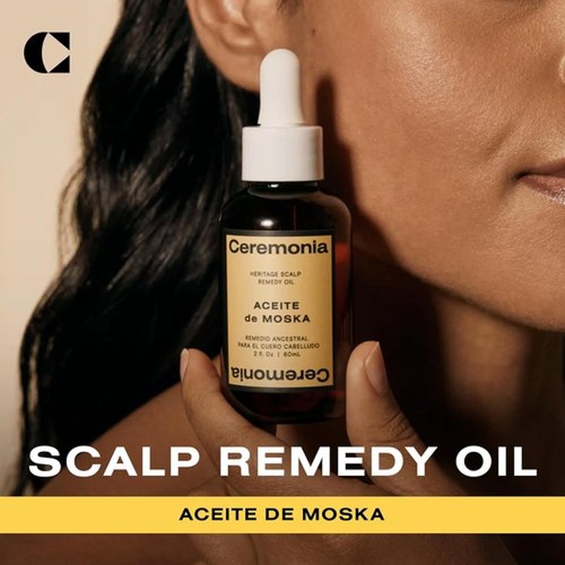 Ceremonia Hair Oil - Nourishing Moska Serum for Scalp Remedy | Pre-Shampoo Treatment, 0.7 Fl. Oz.