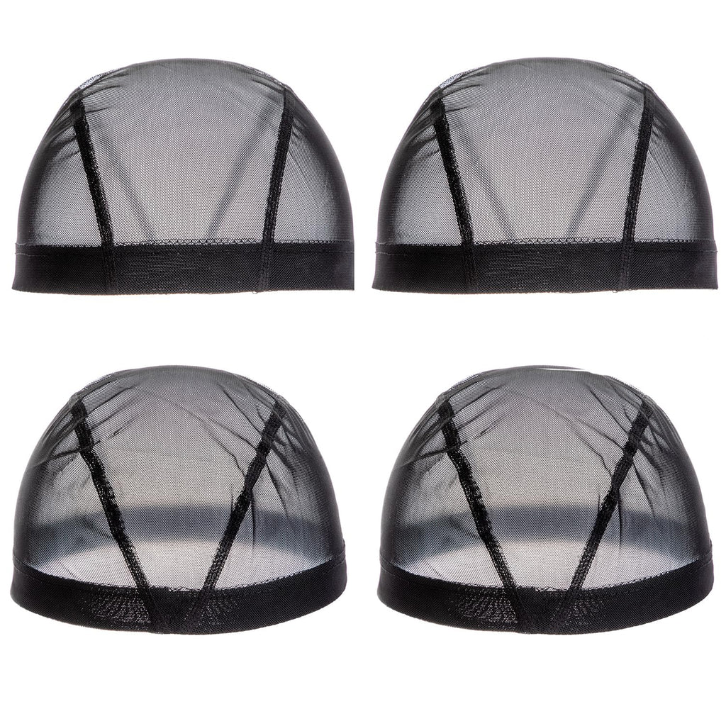 Wig Caps for Women 112 Pieces Wig Installation Kit Stretchable Mesh Dome Caps Wig Making Kit Accessory Thread with Needle Wig Combs Metal Hair Clips Adjustable Elastic Bands Wig Straps Wig Install Kit