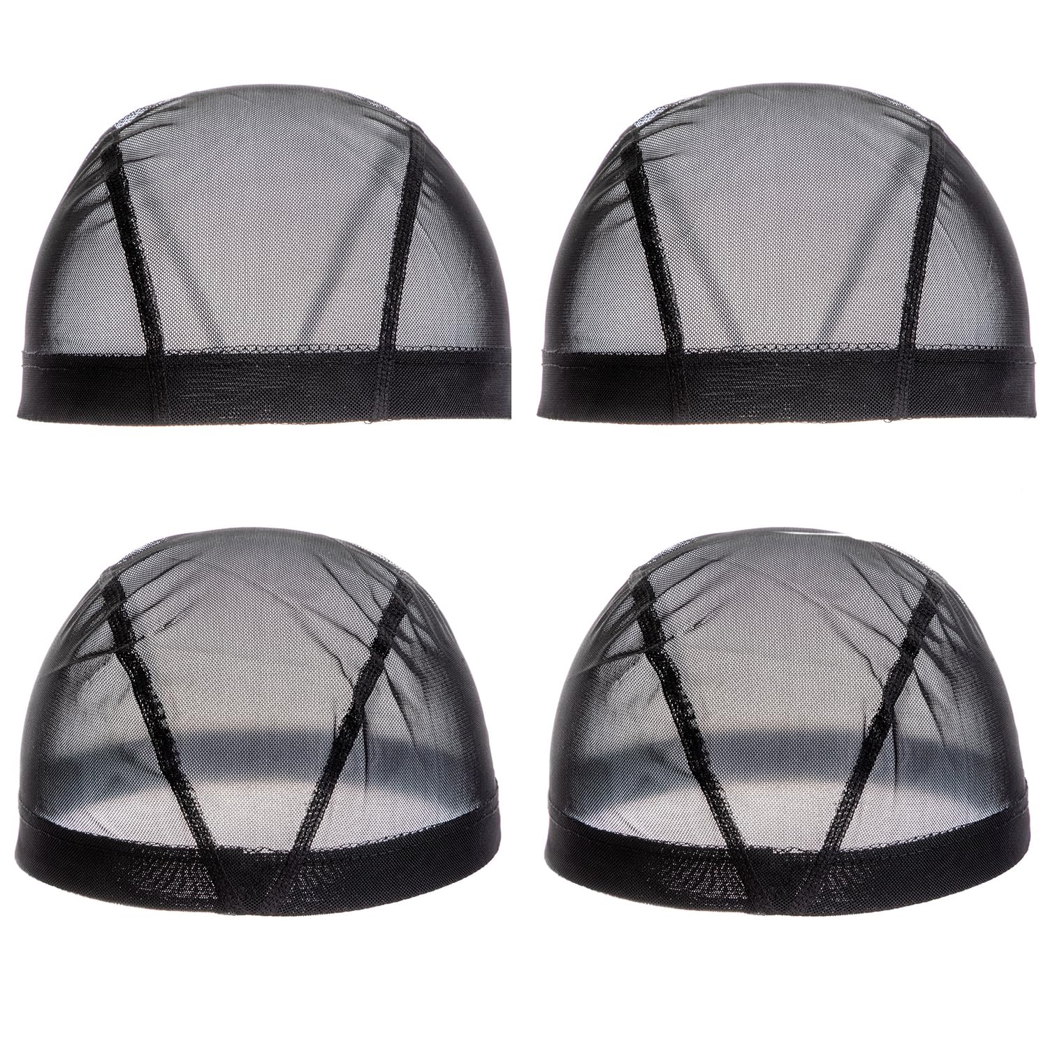 Wig Caps for Women 112 Pieces Wig Installation Kit Stretchable Mesh Dome Caps Wig Making Kit Accessory Thread with Needle Wig Combs Metal Hair Clips Adjustable Elastic Bands Wig Straps Wig Install Kit