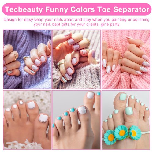 400 Pcs (200 Pairs) Pink Sponge Toe Separators Soft Finger Separators Toe Divider Spacer for Polishing Pedicure Manicure Coating Gel Painting Nail Art Beauty Accessories
