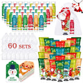 KONEUK 60 Pack Christmas Hand Cream and Lip Balm Set, Stocking Stuffers for Women, Bulk Hand Lotion for Christmas Gifts, Christmas Party Favors, Party Supplies and Christmas Decorations