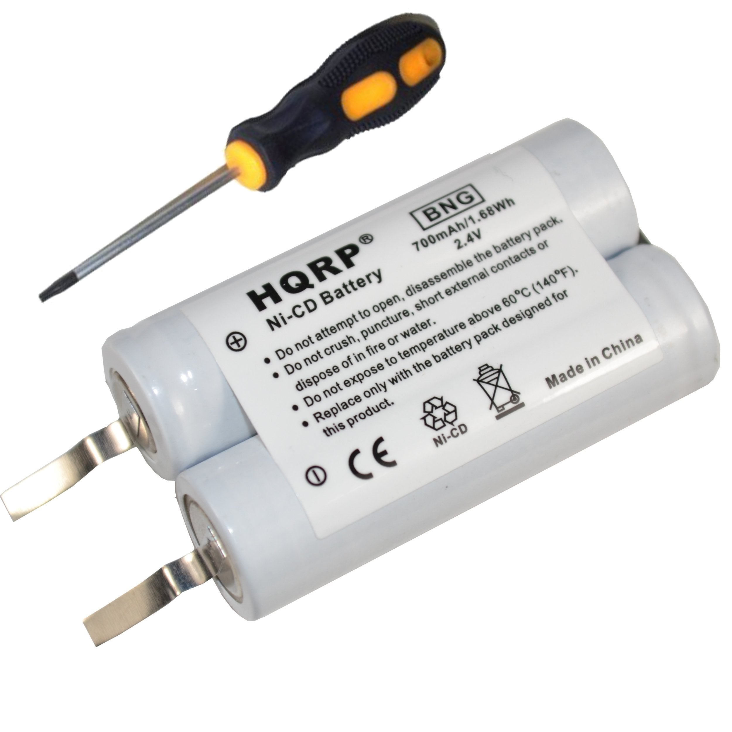 HQRP Battery Compatible with Philips Norelco 6863XL 6865XL 6866XL 6867XL 6885XL 6886XL HQ8885 Razor/Shaver Plus Screwdriver