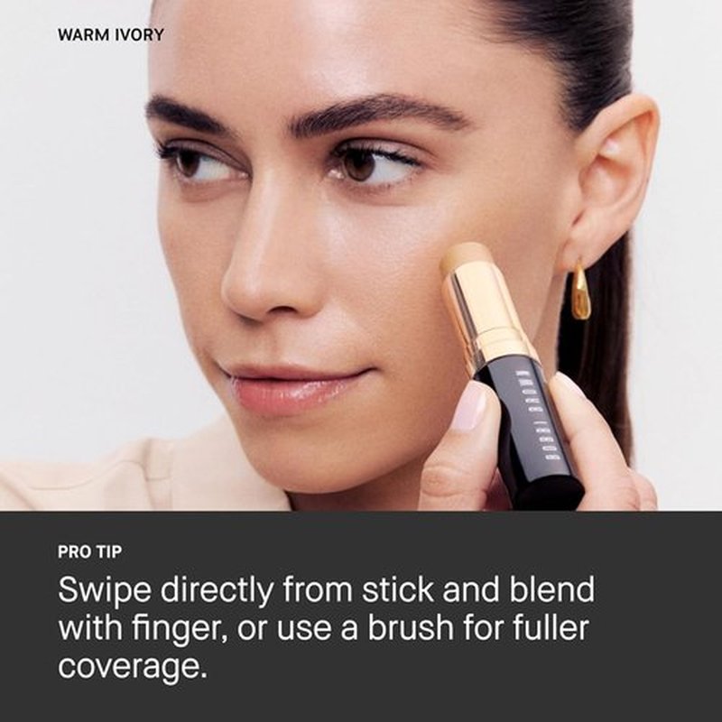 Bobbi Brown Skin Foundation Stick - Creamy, Portable Formula for Medium-to-Full Coverage | Even-Toned Skin
