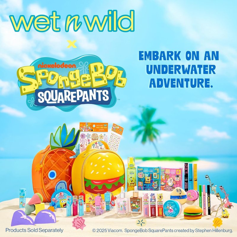Wet n Wild Spongebob Liquid Eyeliner & Stamp - Double The F.U.N. | Vibrant Color & Easy Application