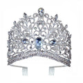 Wedding Tiaras and Crowns with Combs for Women, Crystal Queen Crown Silver Wedding Tiara for Bride, Princess Headpieces Quinceanera Pageant Crown Diadem for Birthday Prom
