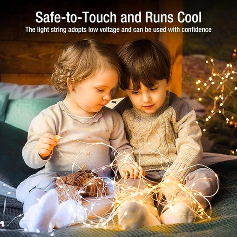 Skiennix 20 Pack Fairy Lights - 7ft Battery Operated LED Twinkle String Lights | Waterproof for Mason Jars & Weddings - Warm & Cold White