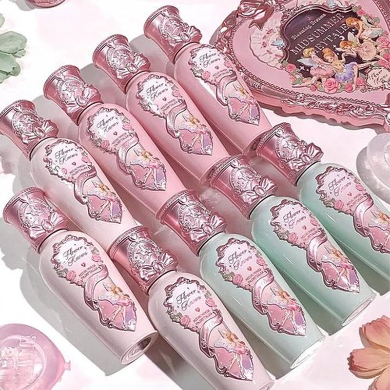 Flower Knows Midsummer Fairytales Coating Lip Lacquer,Glowy Non-Fading Lip Gloss,Hydrating Tinted Lip Oil for Girls&Women,Vegan & Cruelty Free,0.17Fl Oz(G04 To the Moon)
