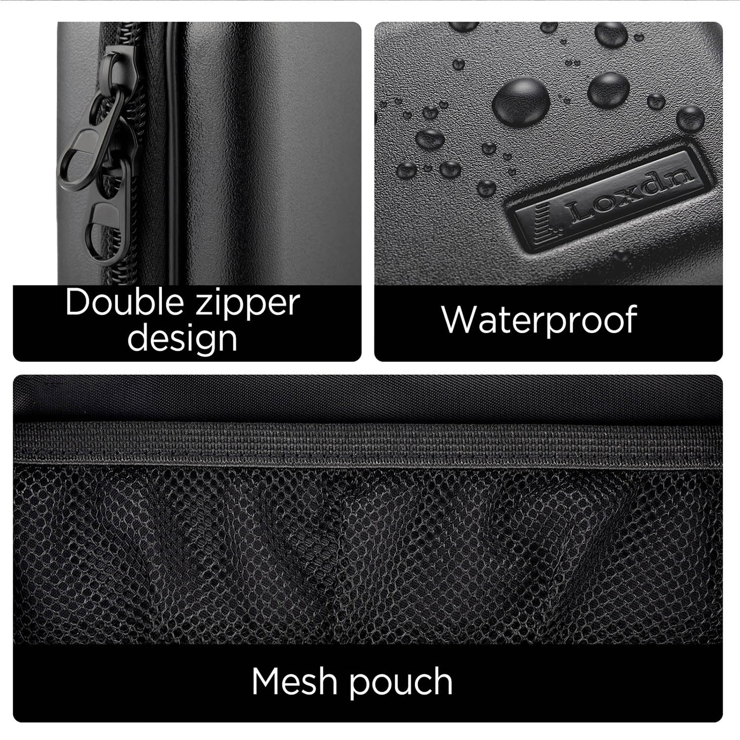 Loxdn EVA Hard Case for Meridian/MANSPOT Shaver Groin & Body Hair Trimmer - Men's Grooming Organizer Storage Bag for Electric Razor and Accessories - Case Only (Grey)