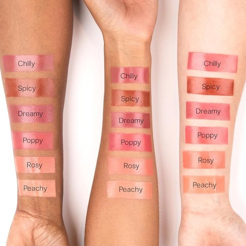 Saie Dew Liquid Blush - Hydrating Cream Blush Stick for a Natural Flush | Buildable Dewy Tint - Rosy (.40 oz)